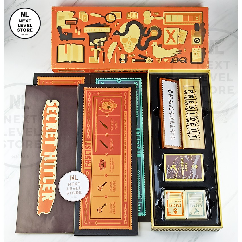 Secret Hitler Board Game - ANTI HUMAN CARD Board Games Card Game NEW READY STOCK