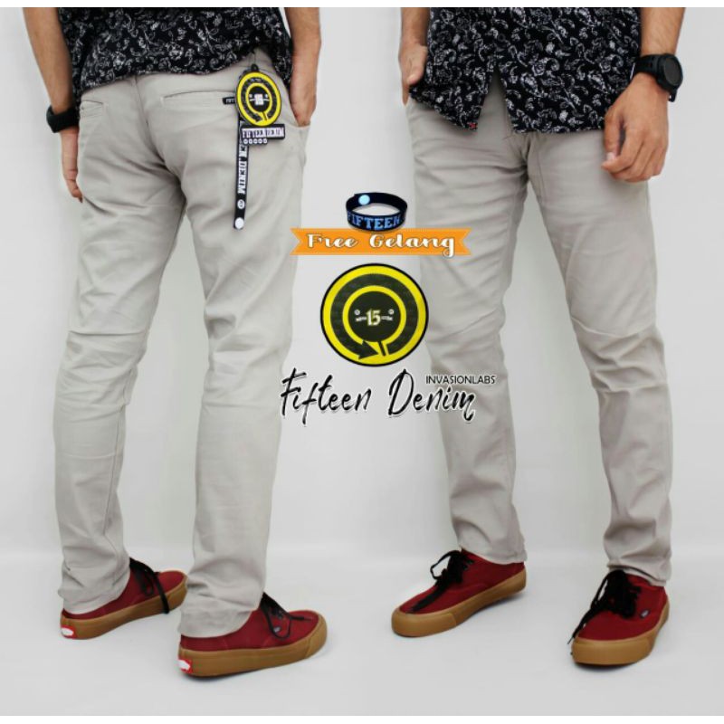 CELANA CHINO FIFTEN DENIM