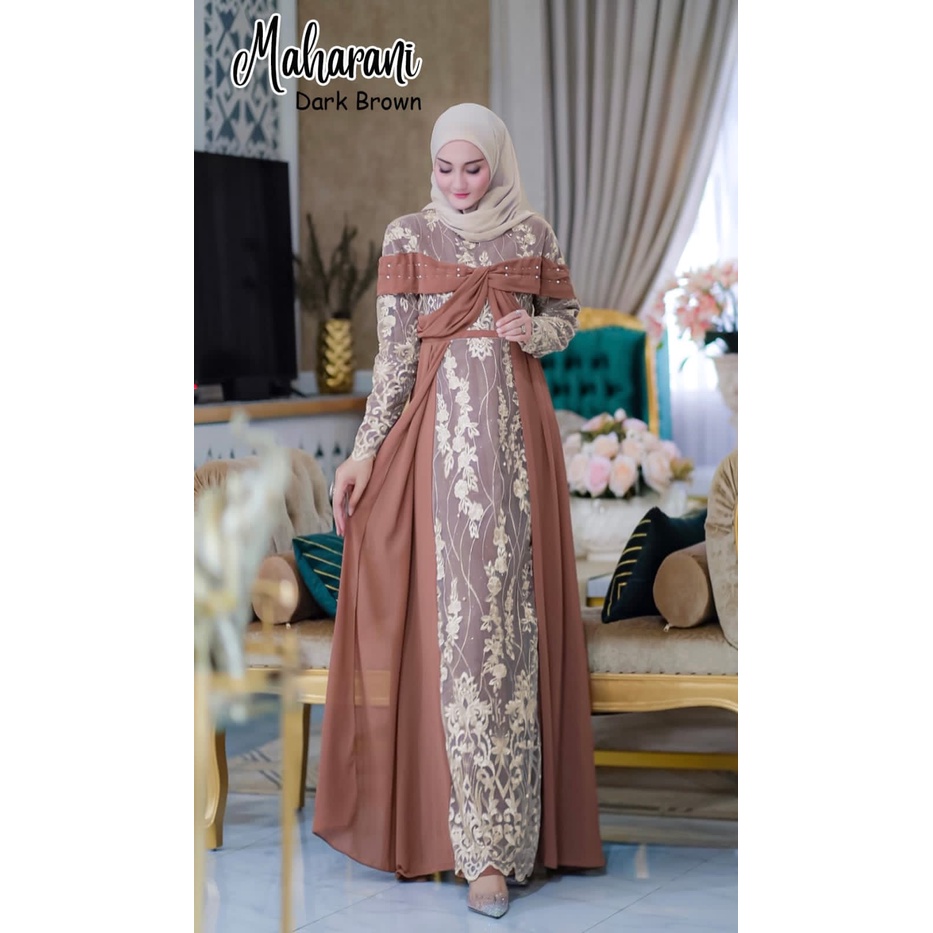 MAHARANI Gamis Pesta Muslimah Bridesmaid Kondangan Walimatul Kondangan Bridemaids