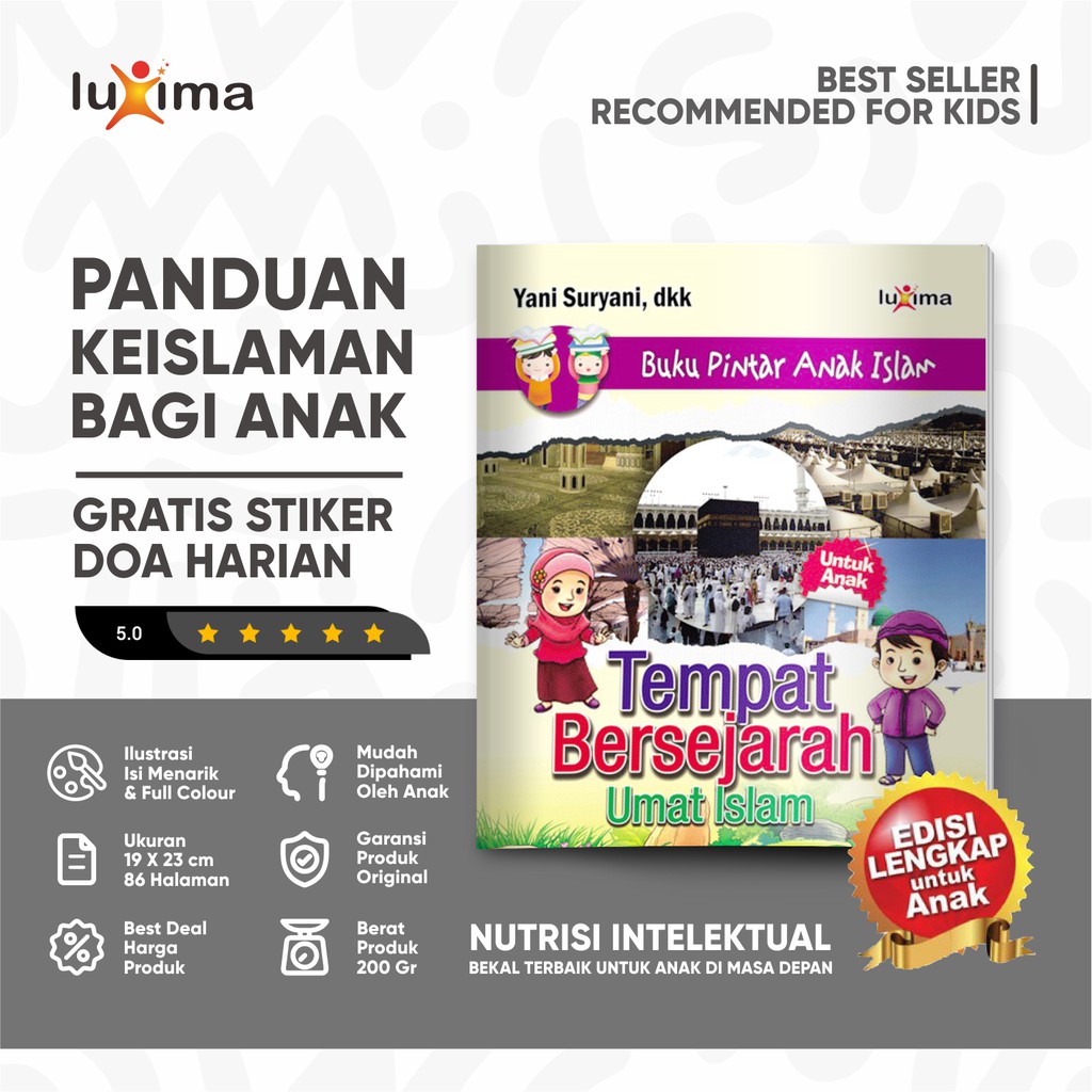 Tempat Bersejarah Umat Islam - Seri Buku Pintar Anak Islam 10 / Buku Kisah Sejarah Islam dan Bacaan 