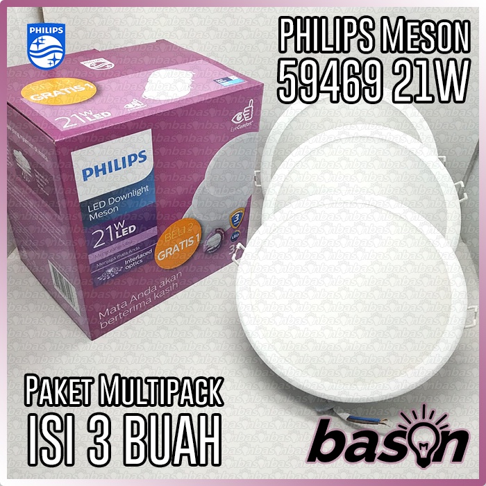 PHILIPS Meson 59469 Multipack 21W 7 inch D175 - isi 3 bh LED Downlight