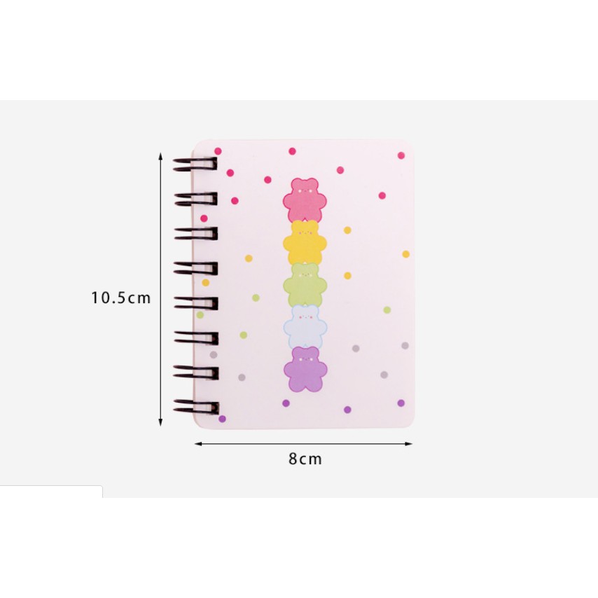 Notebook Motif POLKADOT Polos Simple / Notes Buku Memo Mini Gambar Polkadot Motif Unik / Buku Mini