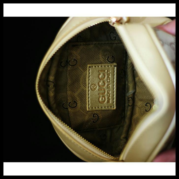 L8Iu Tas Wanita Tas Pinggang Waist Bag Gucci Tas Nagita - Hitam Koui
