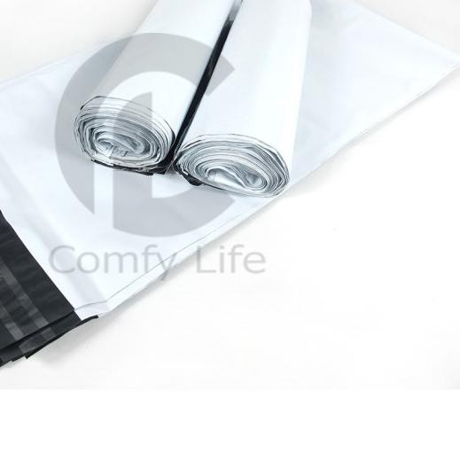 

➸ 17 x 30cm Polymailer Polybag Kantong Amplop Plastik Packing (Isi 100) - Putih Matte ♠