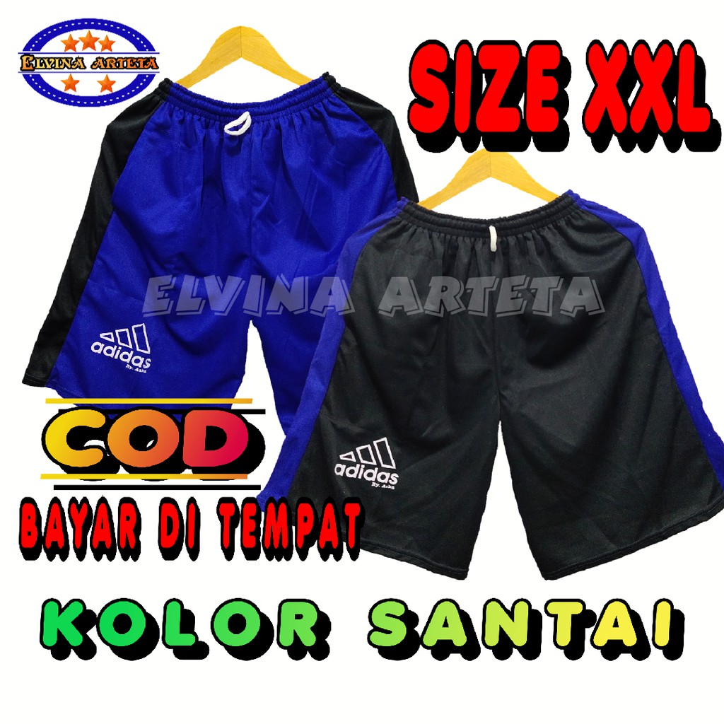 Celana Training Pendek Pria Jumbo Big Size | Kolor Pria Jumbo | Celana Santai S-M-L-XL-XXXL-JUMBO