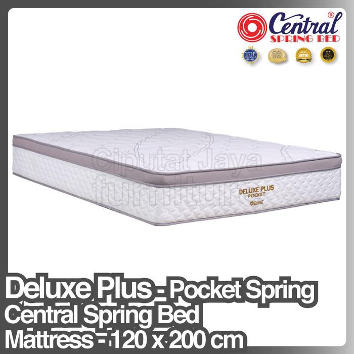 Kasur | Spring Bed Central Deluxe Plus - Pocket Spring - 120 X 200 Cm