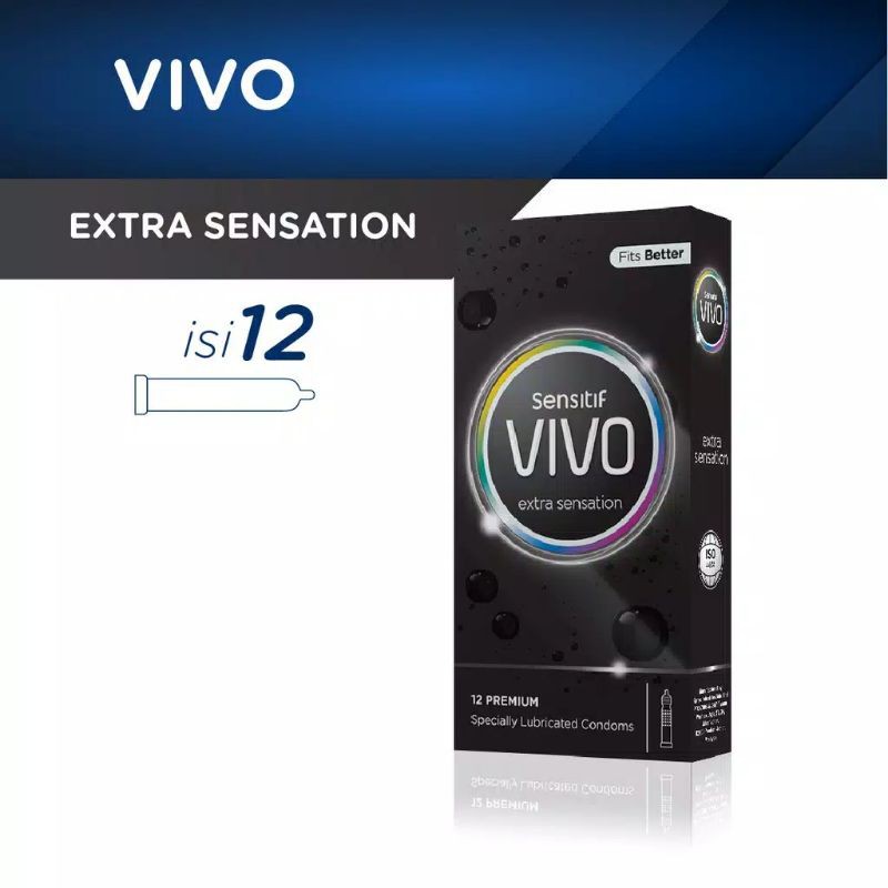 VIVO isi 12 Ultra Super Classic Thin Extra Sensation Kondom Premium