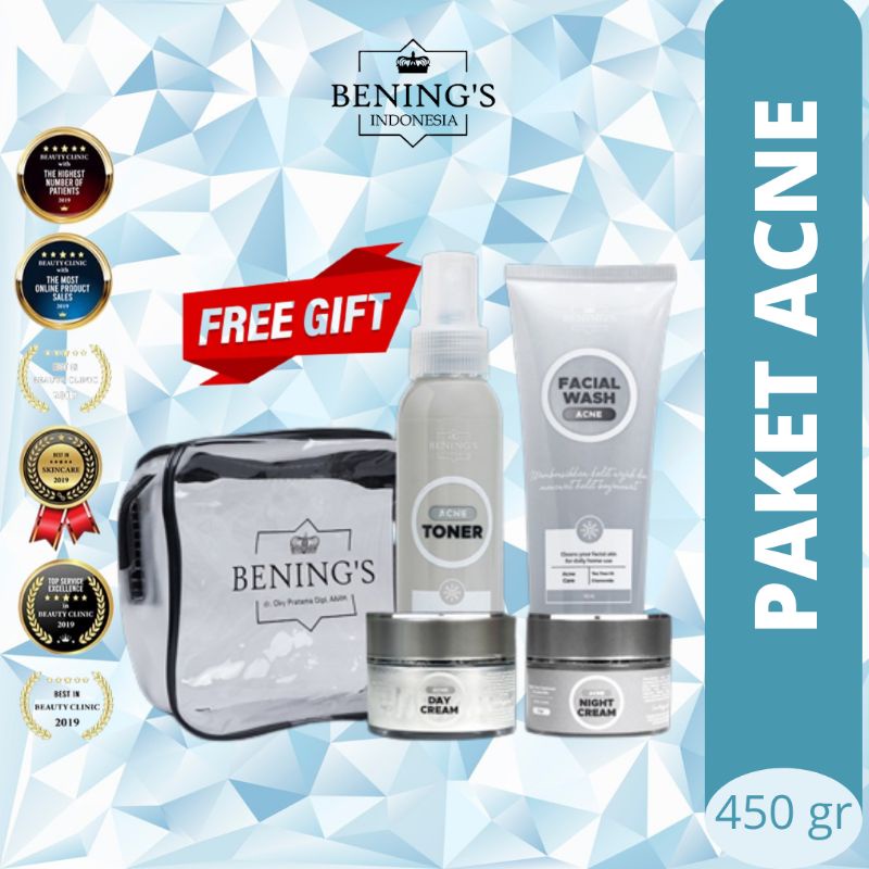 PAKET ACNE BENING'S SKINCARE /PAKET KECANTIKAN