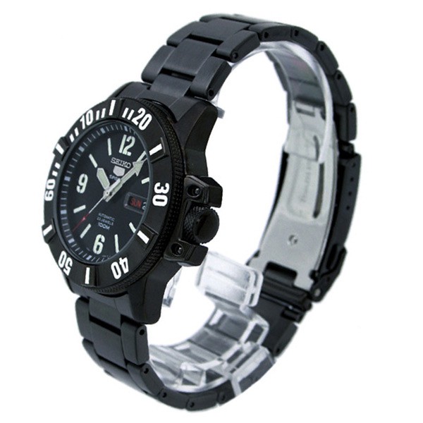 Seiko 5 Sports Men SNZG85K1 Automatic Black Bracelet | Jam Pria SNZG85