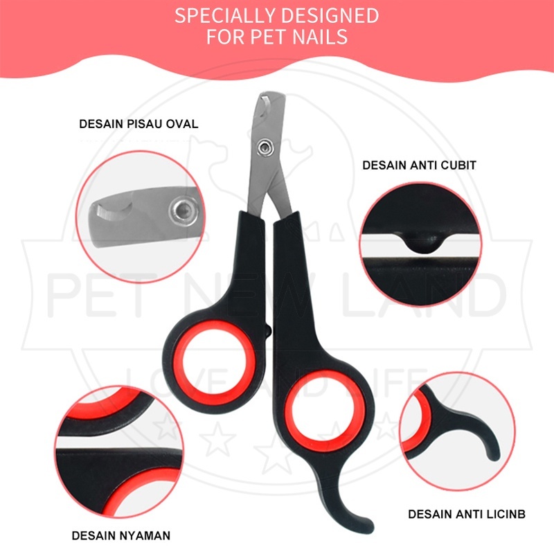 Gunting Kuku Murah Kucing Anjing Stainless Steel Pemotong Kuku Persediaa Hewan Peliharaan
