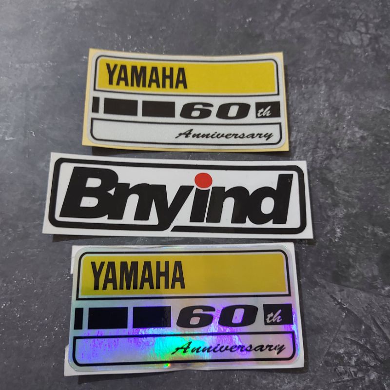 STICKER YAMAHA 60TH ANNIVERSARY PRINCUT