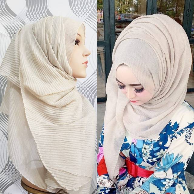 Jilbab Pashmina Plisket Glitter Diamond premium terbaru
