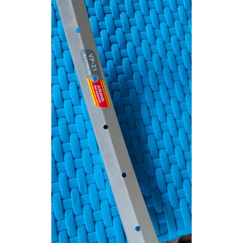 Velg rim silver vp21 Araya 26x1.50 lobang 36hole etrto 559,bisa 26x1.75/1.95/2.10