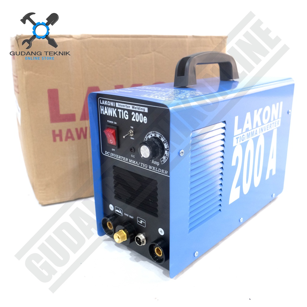 Mesin Las Argon TIG MMA LAKONI TIG200E / Travo Las Inverter Trafo Mesin Las Listrik Tig 200E 200 LAKONI