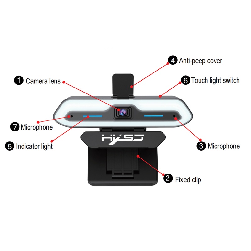 Zzz Kamera Webcam 1080P 60fps USB Dengan Microphone Untuk PC / Steam / Chatting