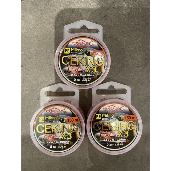 Senar Ceking Pe 0.4 X3 150 M Relix Nusantara