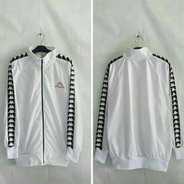 Jaket tracktop casual kappa putih