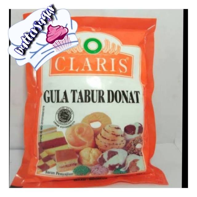 

CLARIS GULA TABUR 250GR / GULA HALUS / GULA BUBUK TABUR DONAT