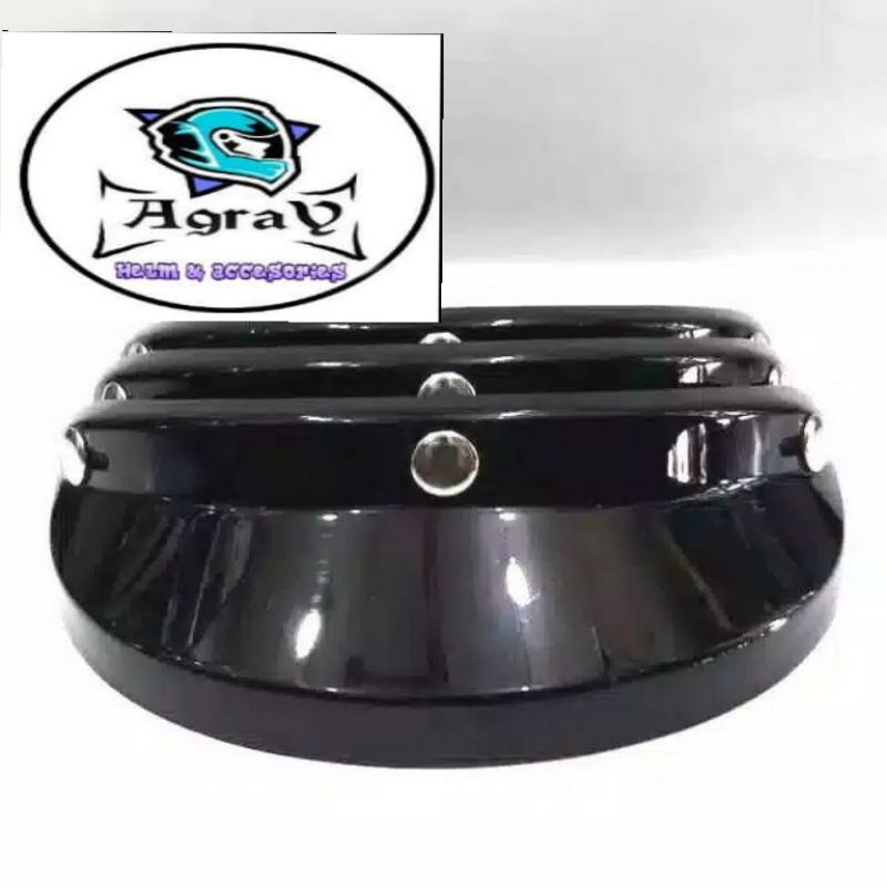 Pet helm Bogo hitam dop untuk semua helm bogo