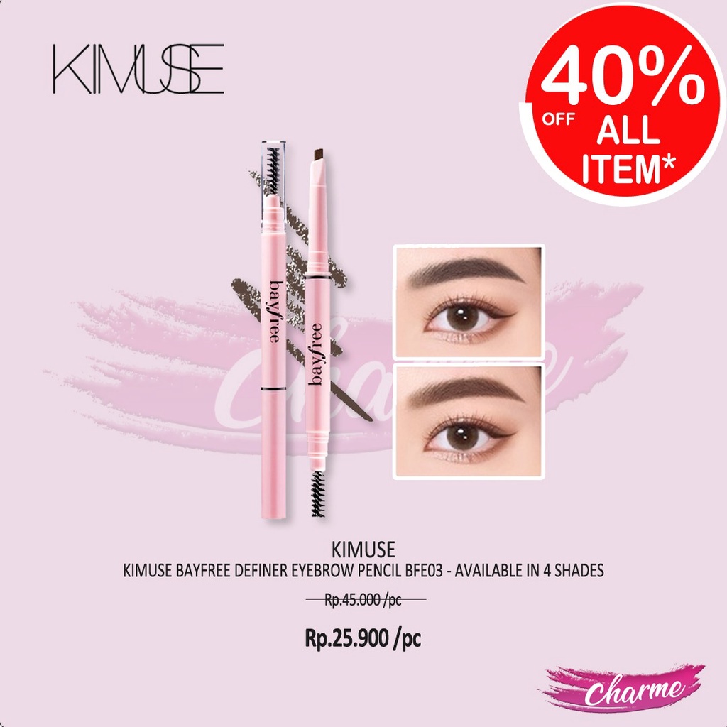 (READY &amp; ORI) Kimuse Bayfree Definer Eyebrow Pencil Alis BFE03