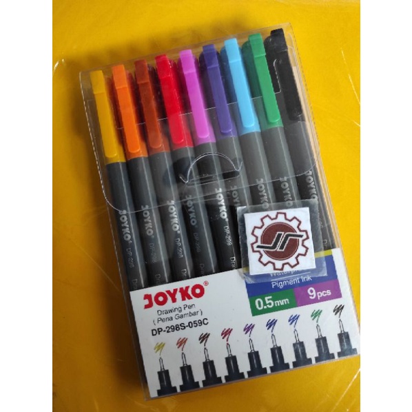 

Drawing Pen Warna Joyko DP-298S-059C (9 warna) per set