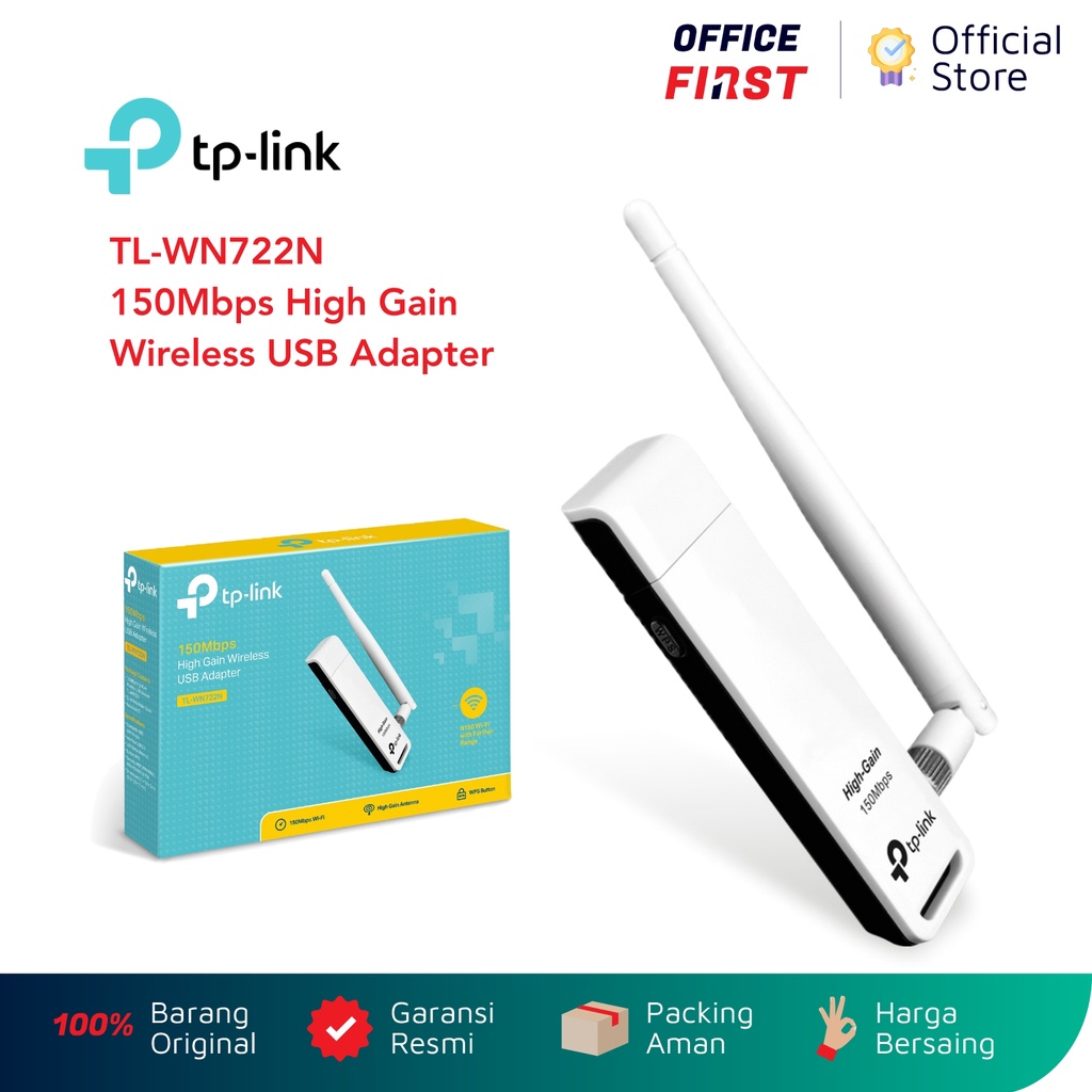 TP-Link TL-WN722N 150 Mbps High Gain Wireless USB Adapter WiFi