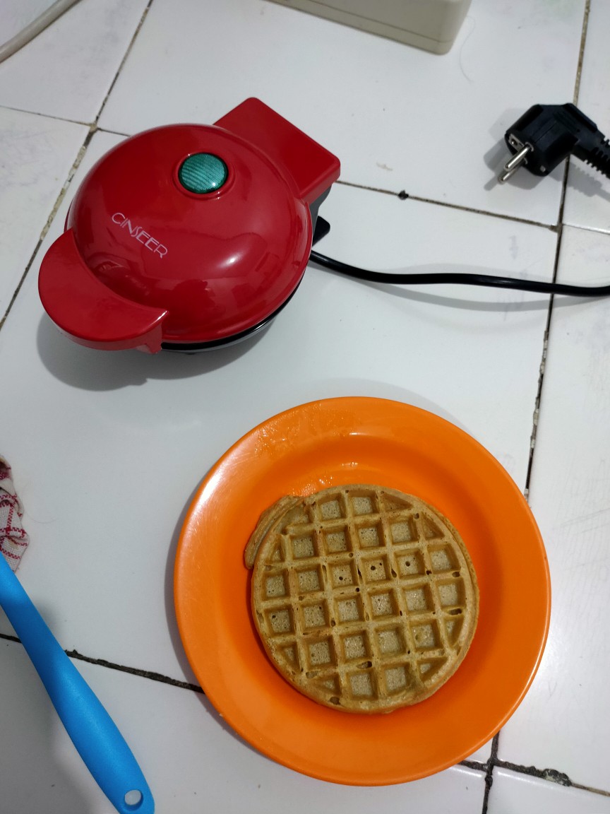 Alobon Mini Maker Waffle Elektrik/mesin Pembuat Waflle/peralatan Masak/mesin Pembuat Eskrim