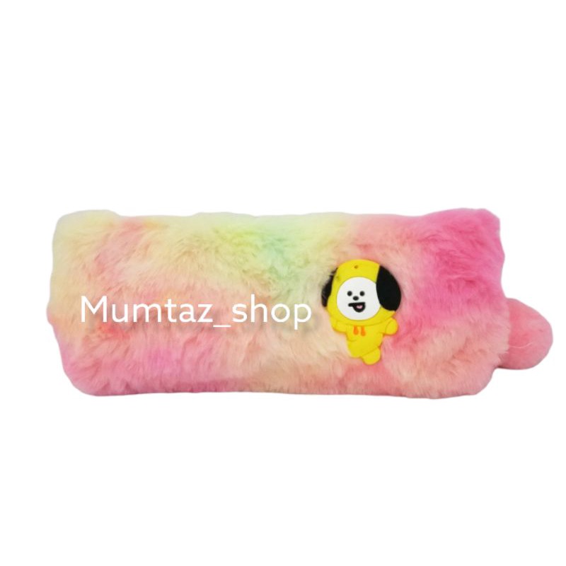 

Tempat Pencil Bulu Seleting BTS anak TK/SD/PAUD