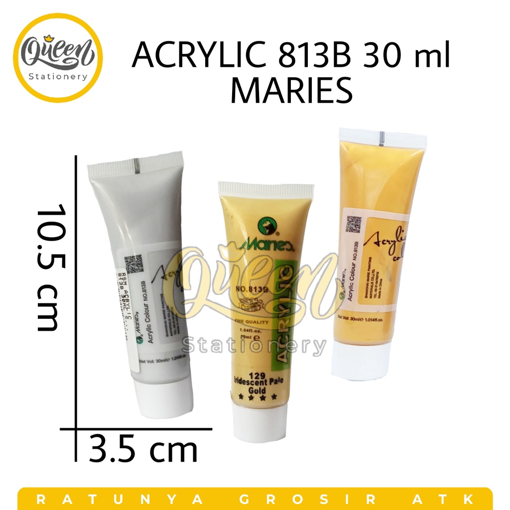 1 TUBE ACRYLIC 813B 30ML MARIES / CAT LUKIS / CAT AKRILIK