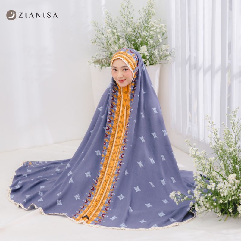 MUKENA ZIANISA BORDER IED HAMEEDA SERIES ALLSIZE