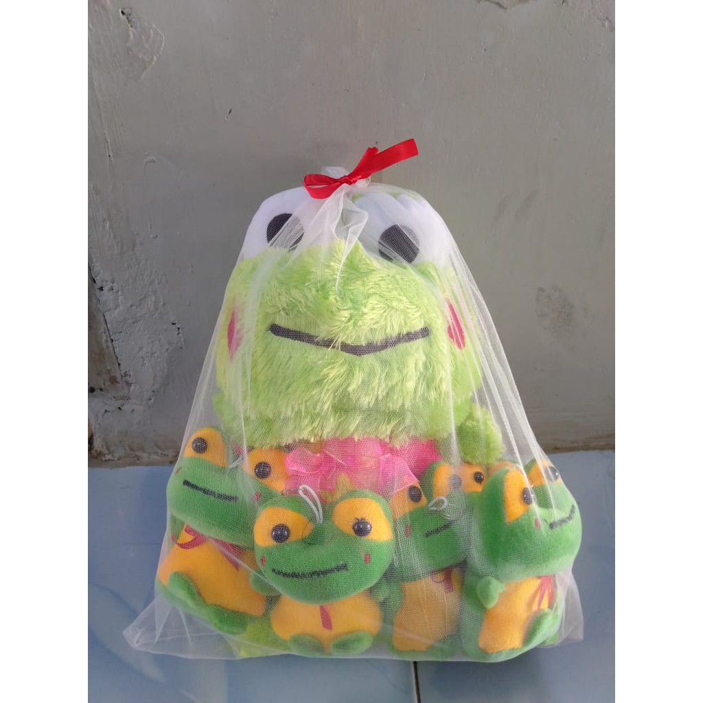 Boneka Beranak 3 keroppi -Parcel Boneka induk 35cm