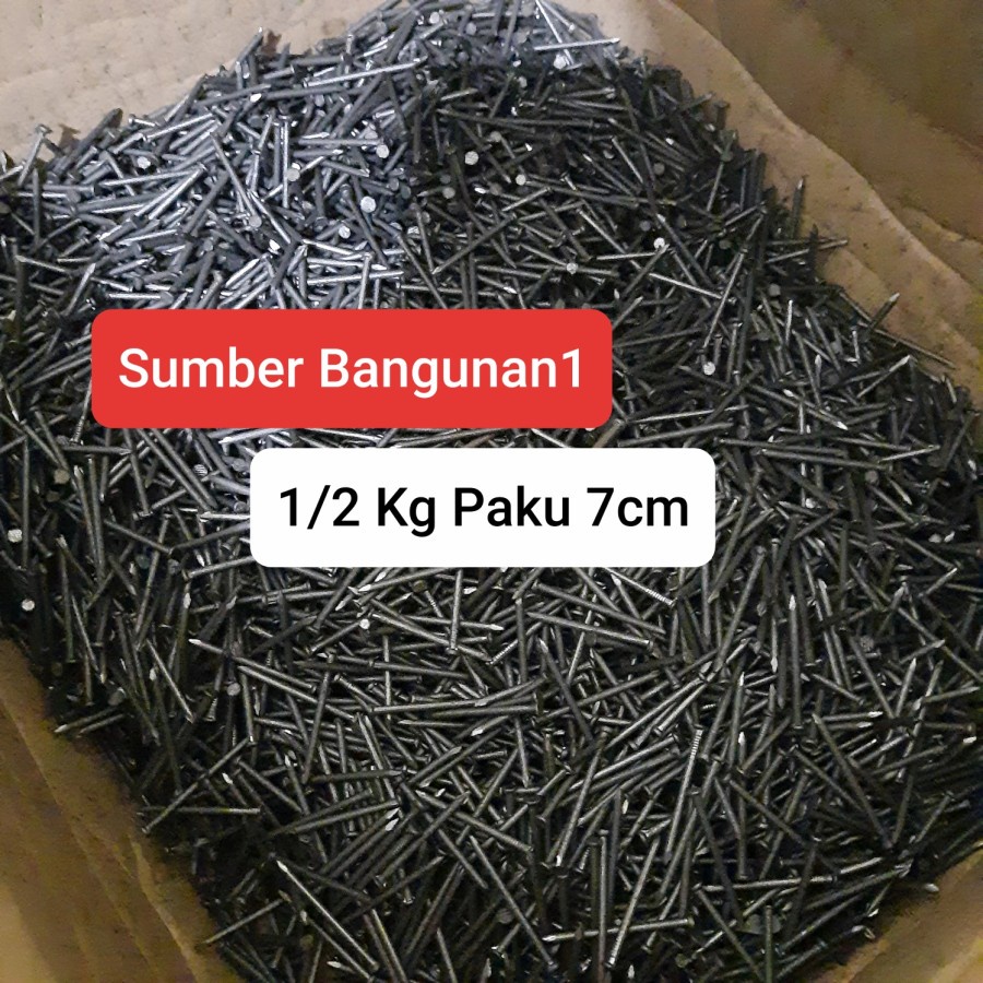 Paku kayu 7cm paku kaso reng triplek 7 cm hitam bangunan balok bambu