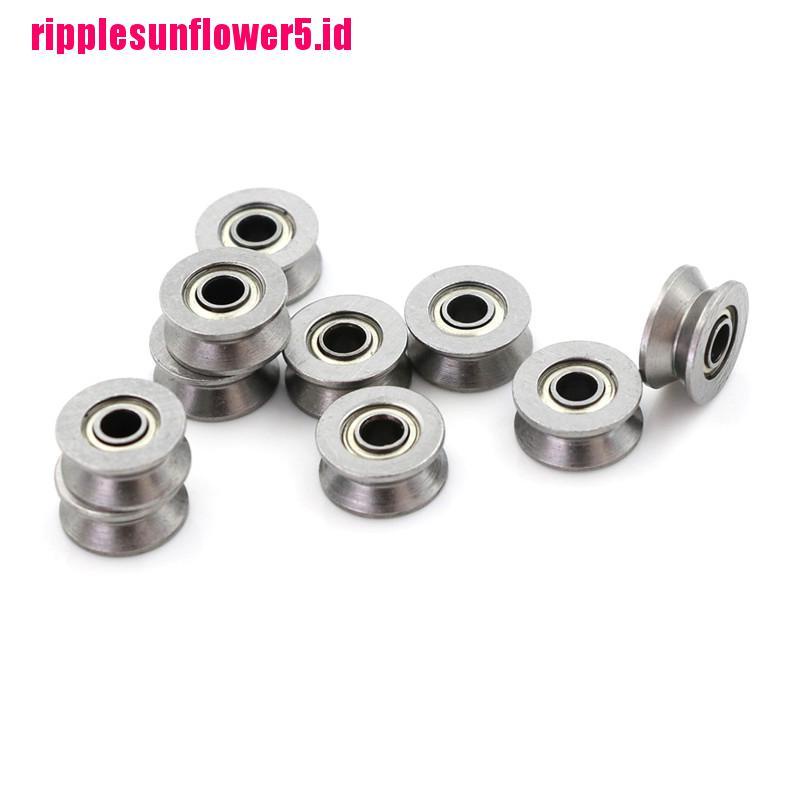 10pcs Bola Bearing Pulley HCS Ukuran 3x12 X 4mm