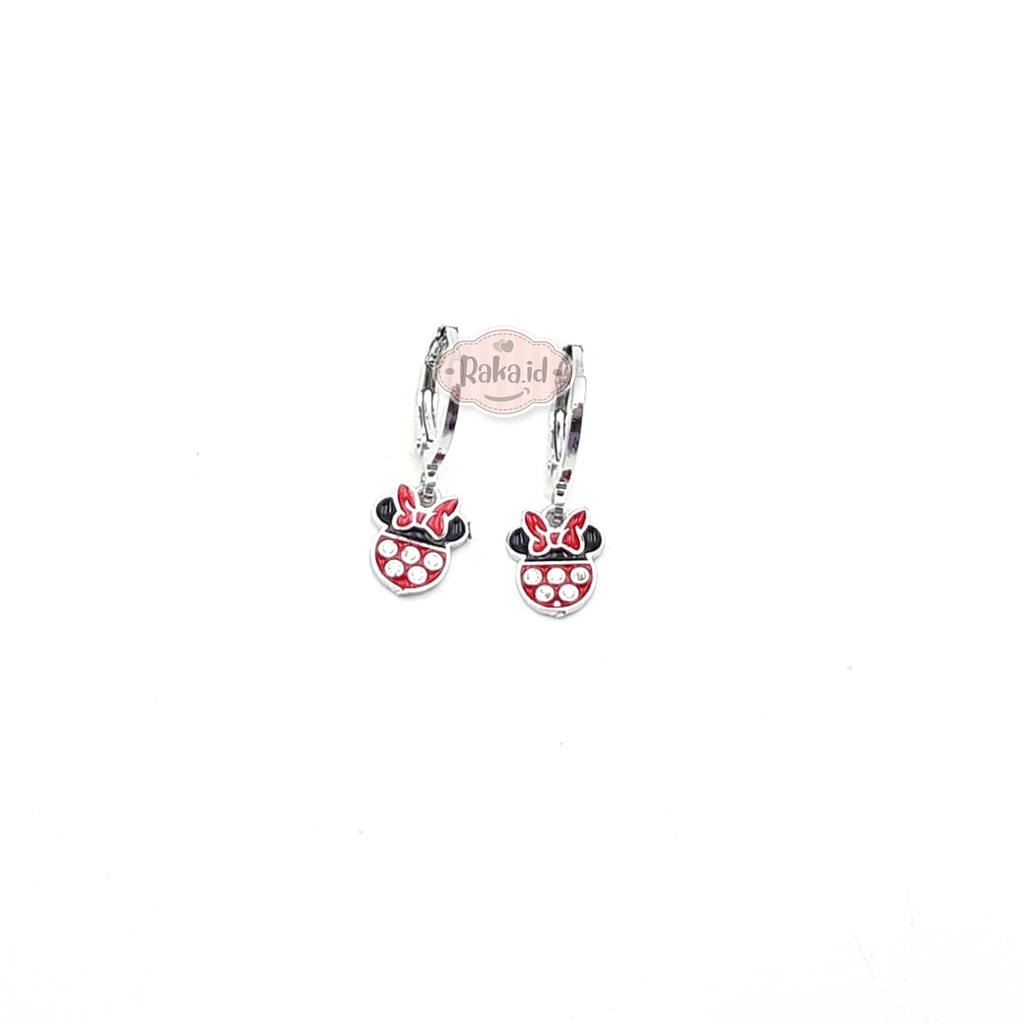 RAKA Acc - Earrings Anting Clip / Klip MINNIE MOUSE Xuping Gold Perhiasan Aksesoris Wanita 074