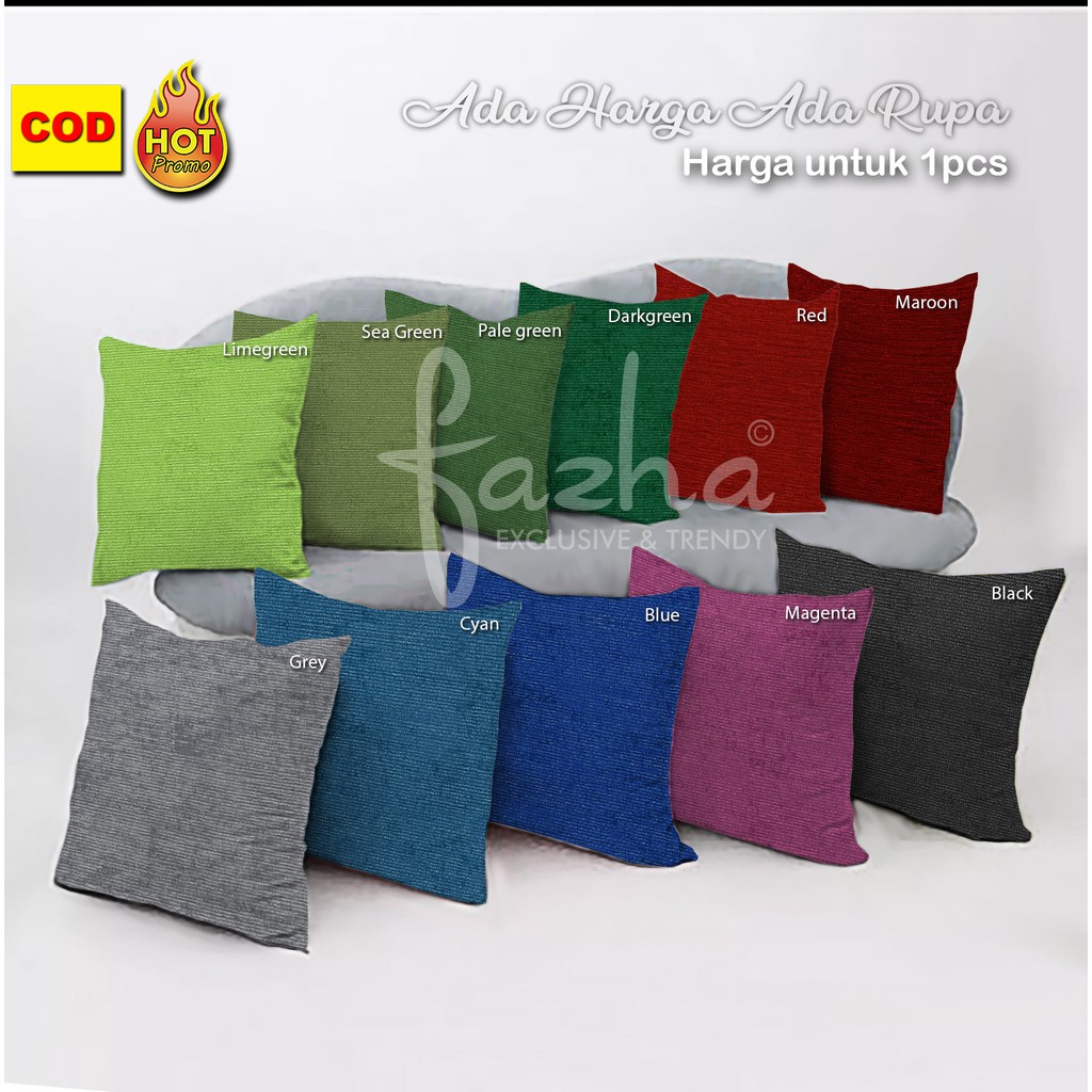 Sarung Bantal Sofa Kursi Tamu fazha Mewah Kekinian Minimalis Modern Premium Unik Murah Meriah Motif 