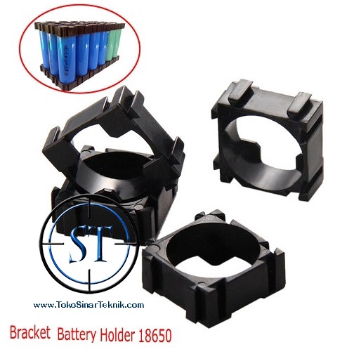 Bracket Braket Case Battery 18650 Dudukan Tempat Baterai Cas Senter x1 Holder Baterai AWT