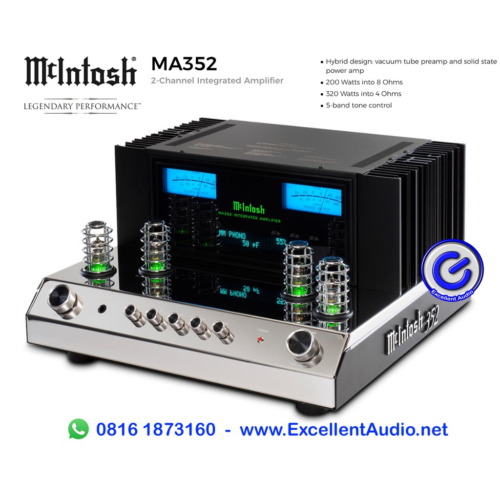 McIntosh MA352 hybrid tube integrated stereo amplifier