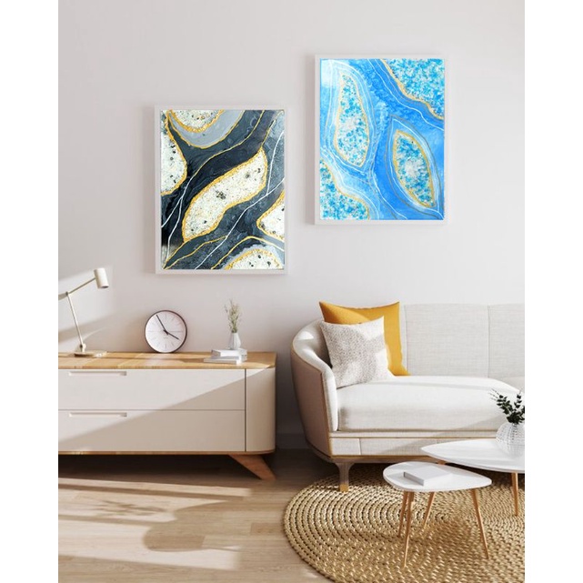 Lukisan Dinding / Lukisan Dinding Aesthetic / Lukisan Dinding Ruang Tamu / Lukisan Resin / Lukisan R