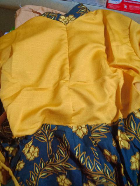 Dt Collection - Batik Gamis Katun Mix Ballotely Motif Cendrawasih Busana Muslim Wanita/cewekbaju Mus