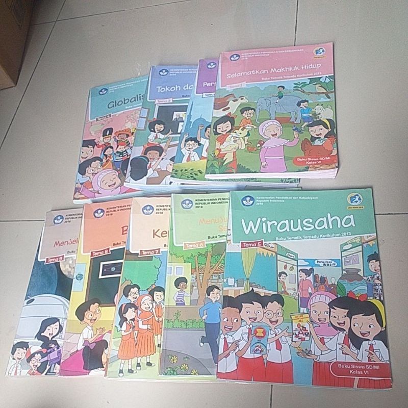 

Tematik terpadu kelas 6 k13 revisi 2018 1 paket komplit