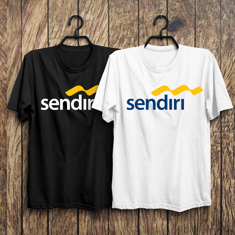 Kaos Baju Plesetan Parodi Brand Mandiri Sendiri