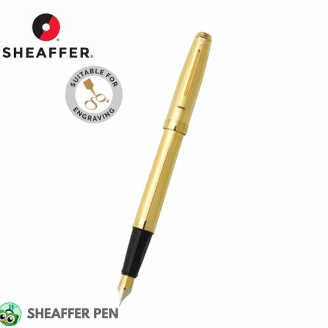 

Sheaffer Prelude Fluted 22K Gold Plate & 22K Gold Plate Fountain Pen ---Terbaru---