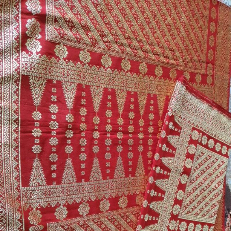 songket original berlian ,,bahan gebeng benang berlian