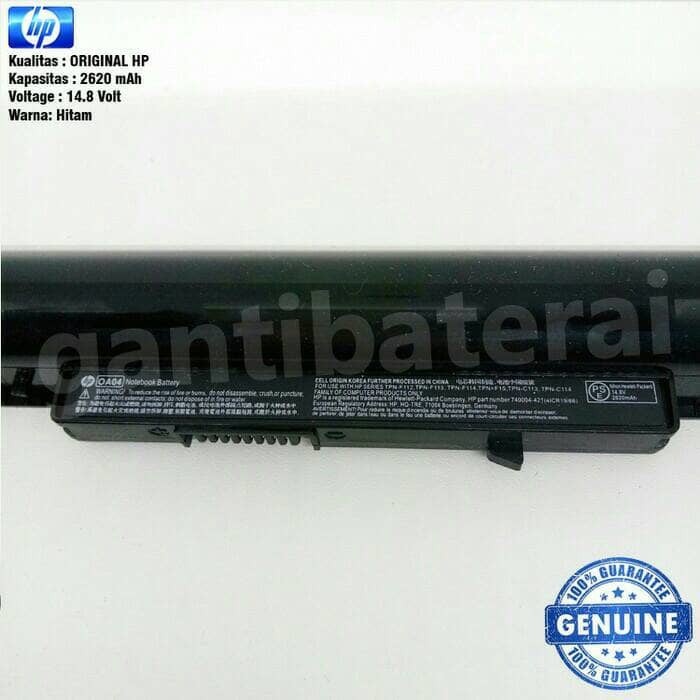 ORIGINAL Baterai laptop HP OA04 14-R017TX HSTNN LB5S G2 G3 CQ14 CQ15