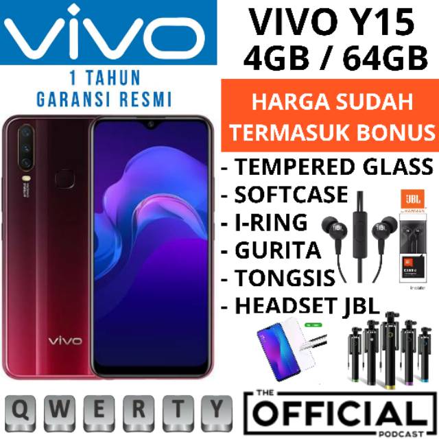 VIVO Y30 I Y30I & Y15 4/64 RAM 4GB ROM 64GB GARANSI RESMI