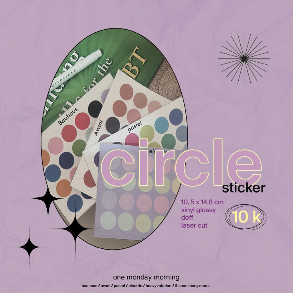

Circle shapes deco sticker