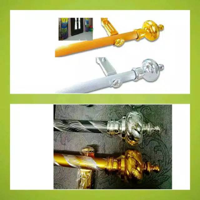 

Besi roket garis besi roket Cristal macam macam warna gold silver coklat