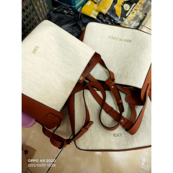 KAMALA BAG DUAL TONE(paking Dus) BISA REQUEST CETAk NAMA REALPICT TAS KOREA-tas wanita