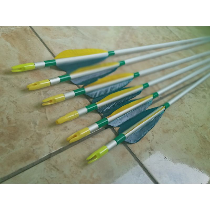 Arrow almunium vanes bulu