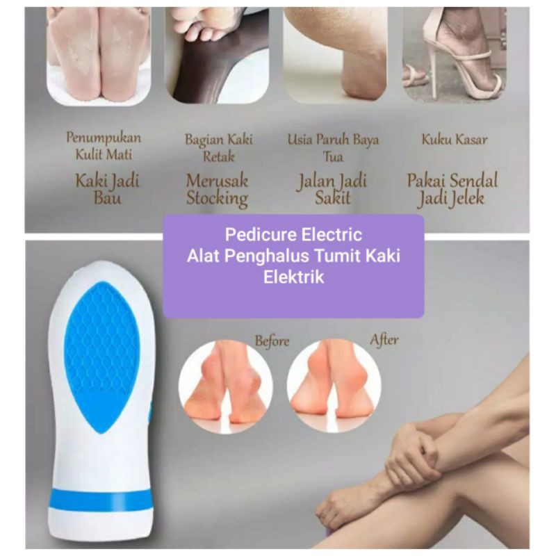 PENGHALUS TUMIT KAKI KASAR PECAH ELEKTRIK PEDICURE ELECTRIC ALAT PEDI PERAWATAN KAKI